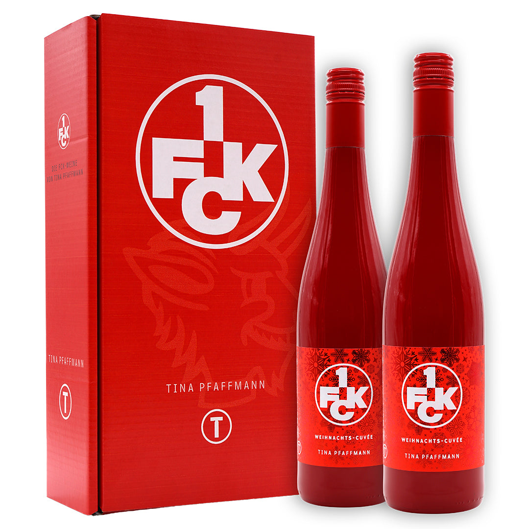 1. FC Kaiserslautern - 2er Geschenkkarton mit 2 Flaschen Weihnachts-Cuvée